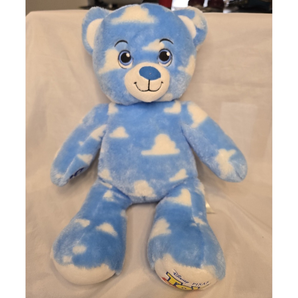 Build A Bear BAB Toy Story 4 Bear‎ With Clouds Plush Soft Blue White Happy 2019